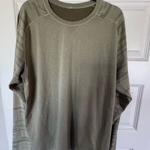 Lululemon Men's Olive Green long sleeve shirt